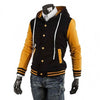 Mens Slim Fit Baseball Jacket Varsity Hoodies